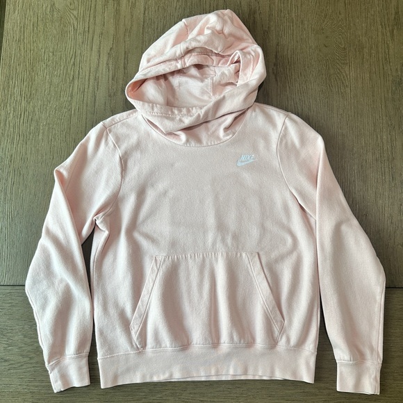 Nike Tops - Nike Women’s Funnel Neck Sweatshirt Size Small Pink